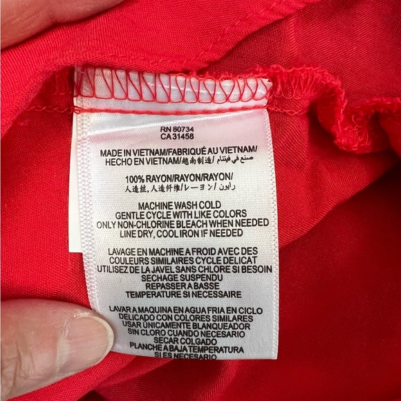 BCBGENERATION Red Flutter Ruffle Sleeve Dress - Size S - Great Condition - Picture 5 of 5